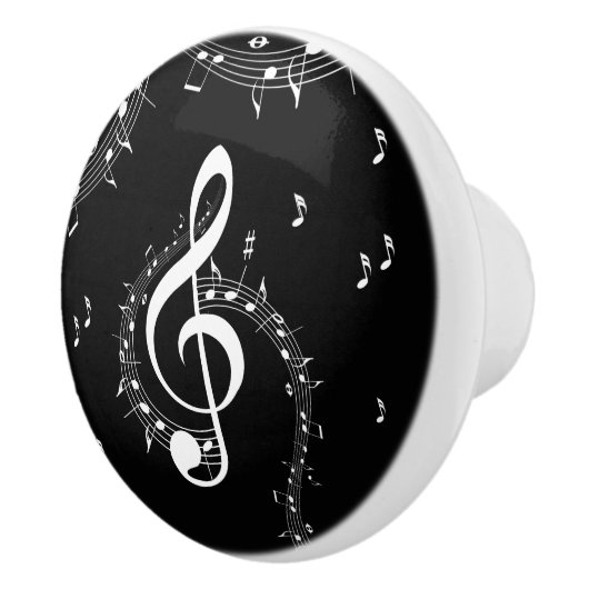 Climactic G Clef Music Black Keramikknauf (Rechts)
