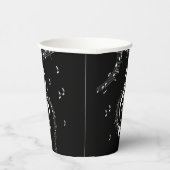 Climactic G Clef Music Black Pappbecher (Rechts)