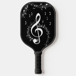 Climactic G Clef Music Black Pickleball Schläger