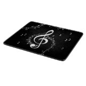 Climactic G Clef Music Black Schneidebrett (Ecke)