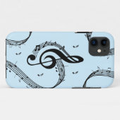 Climactic G Clef Music Blue Case-Mate iPhone Hülle (Rückseite (Horizontal))