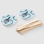 Climactic G Clef Music Blue Fächer (Non-assembled)