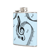 Climactic G Clef Music Blue Flachmann (Links)
