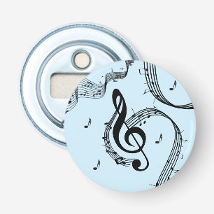 Climactic G Clef Music Blue Flaschenöffner