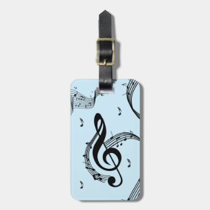 Climactic G Clef Music Blue Gepäckanhänger