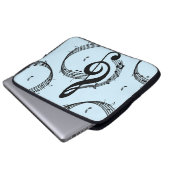 Climactic G Clef Music Blue Laptopschutzhülle (Vorne Knopf)