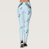 Climactic G Clef Music Blue Leggings (Rückseite)