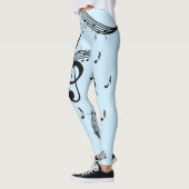 Climactic G Clef Music Blue Leggings (Links)