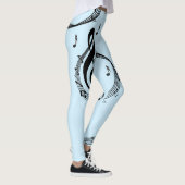 Climactic G Clef Music Blue Leggings (Rechts)