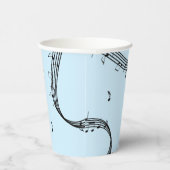 Climactic G Clef Music Blue Pappbecher (Rechts)