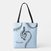 Climactic G Clef Music Blue Tasche (Rückseite)