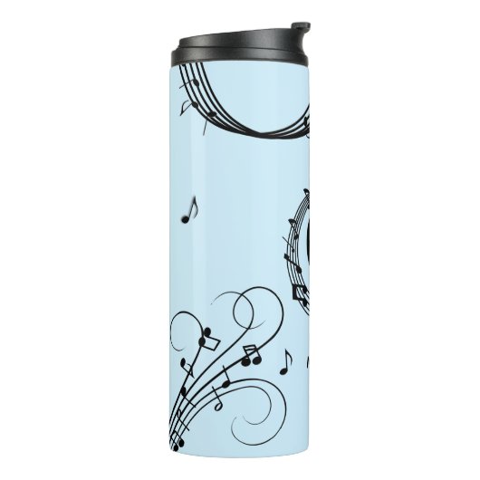 Climactic G Clef Music Blue Thermosbecher (Nach links gedreht)