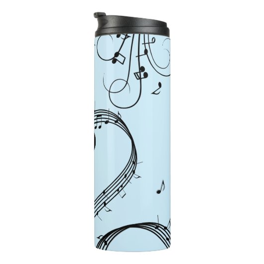 Climactic G Clef Music Blue Thermosbecher (Nach rechts gedreht)