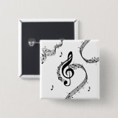 Climactic G Clef Music Button (Vorne & Hinten)
