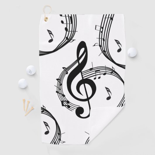 Climactic G Clef Music Golfhandtuch (Insitu)