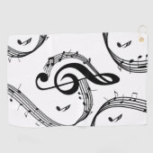 Climactic G Clef Music Golfhandtuch (Horizontal)
