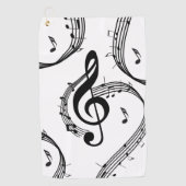 Climactic G Clef Music Golfhandtuch (Vorderseite)