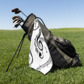 Climactic G Clef Music Golfhandtuch (Gras)
