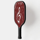 Climactic G Clef Music Maroon Pickleball Schläger (Links)