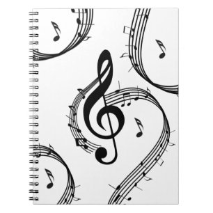 Climactic G Clef Music Notizblock