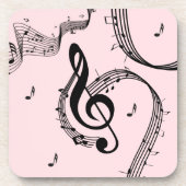 Climactic G Clef Music Pink Getränkeuntersetzer (Vorderseite)