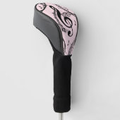 Climactic G Clef Music Pink Golf Headcover (angewinkelt)
