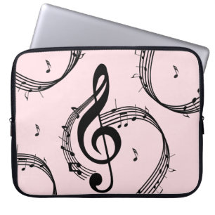 Climactic G Clef Music Pink Laptopschutzhülle
