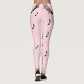 Climactic G Clef Music Pink Leggings (Rückseite)