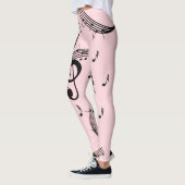 Climactic G Clef Music Pink Leggings (Links)
