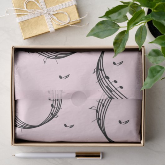 Climactic G Clef Music Pink Seidenpapier (Geschenk)