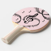 Climactic G Clef Music Pink Tischtennis Schläger (Vorderseite)