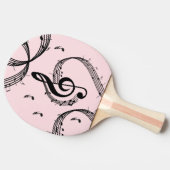 Climactic G Clef Music Pink Tischtennis Schläger (Seitenansicht)