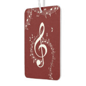 Climactic G Clef Music Red Autolufterfrischer (Links)