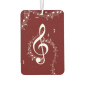 Climactic G Clef Music Red Autolufterfrischer (Rückseite)