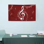 Climactic G Clef Music Red Banner (Messeveranstaltung)
