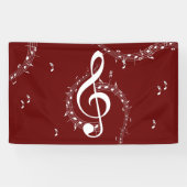 Climactic G Clef Music Red Banner (Horizontal)