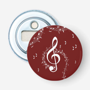 Climactic G Clef Music Red Flaschenöffner