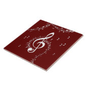 Climactic G Clef Music Red Fliese (Seite)