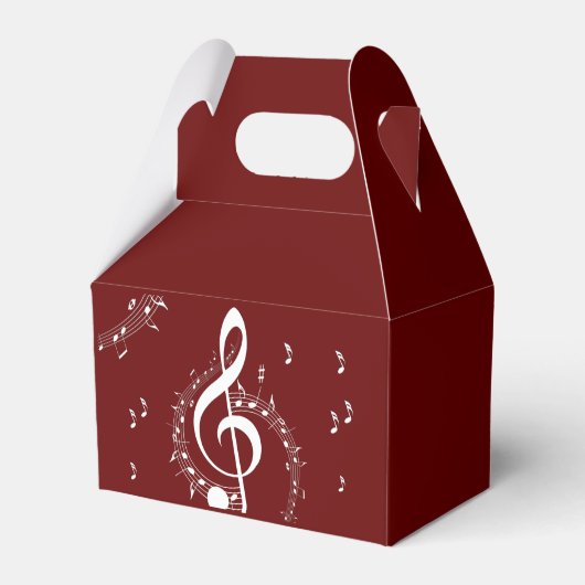 Climactic G Clef Music Red Geschenkschachtel (Vorderseite)