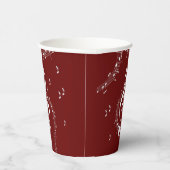 Climactic G Clef Music Red Pappbecher (Rechts)