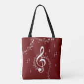 Climactic G Clef Music Red Tasche (Rückseite)
