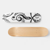 Climactic G Clef Music Skateboard (Horizontal)