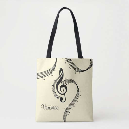 Climactic G Clef Music Yellow Tasche (Vorderseite)