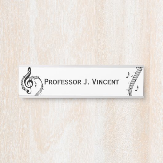Climactic G Clef Name Türschild (Vorderseite )