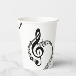 Climactic G Clef Pappbecher