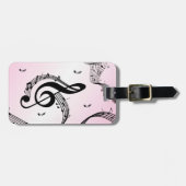 Climactic G Clef Pink Gepäckanhänger (Vorderseite horizontal)
