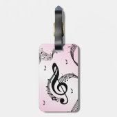 Climactic G Clef Pink Gepäckanhänger (Rückseite vertikal)