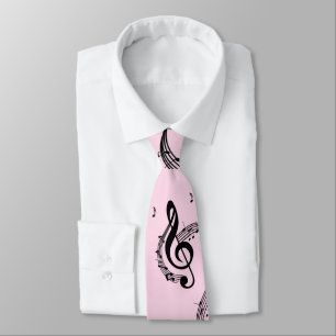 Climactic G Clef Pink Krawatte
