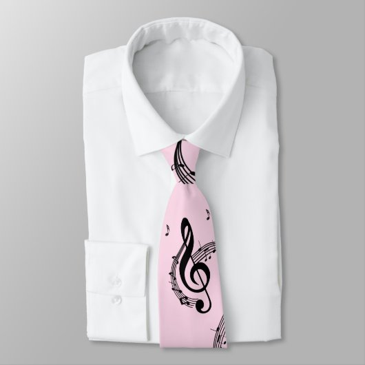 Climactic G Clef Pink Krawatte (Gebunden)