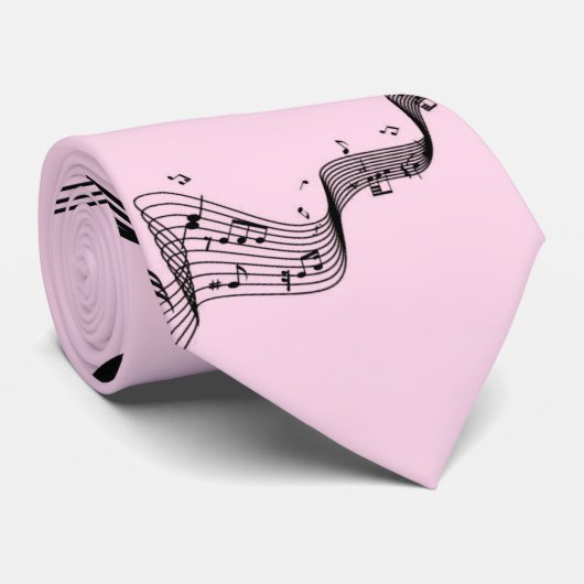 Climactic G Clef Pink Krawatte (Gerollt)